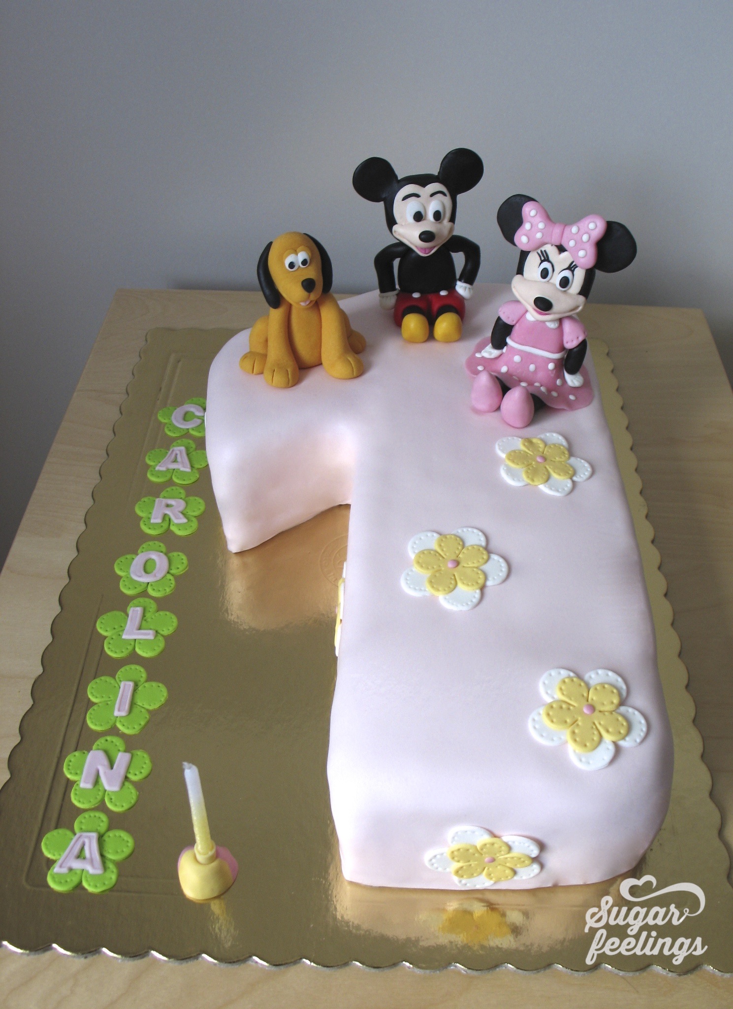 1º Aniversário – Minnie, Mickey e Pluto