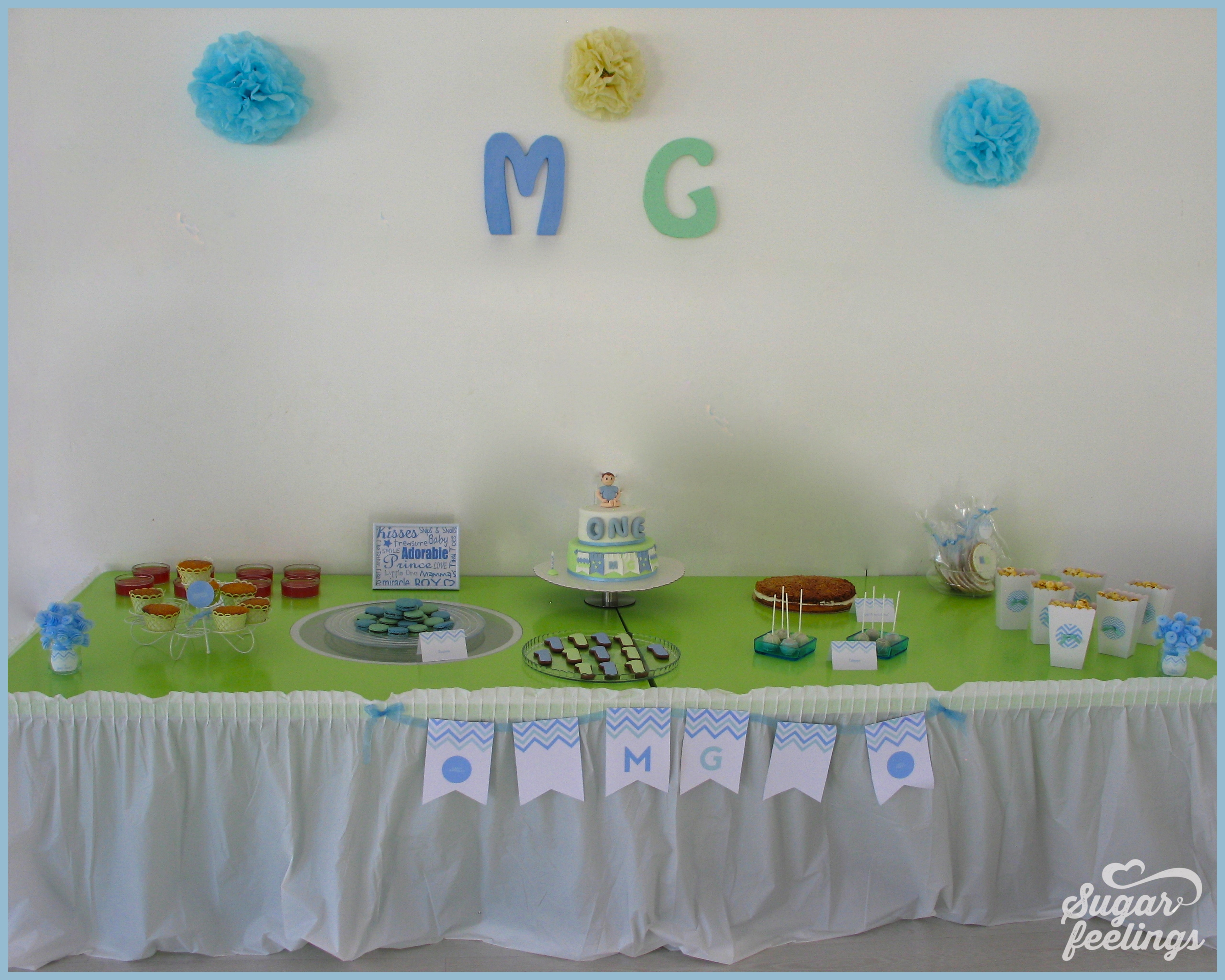 1st Birthday party baby boy MG